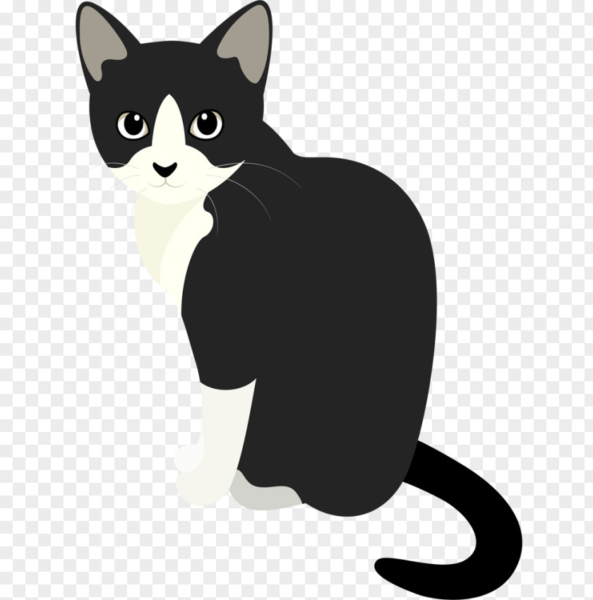 Three-dimensional Black Whiskers Domestic Short-haired Cat Clip Art PNG