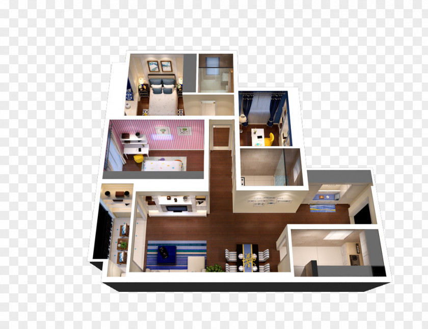 Three-dimensional Reference Model Apartment Sales Department Logo PNG