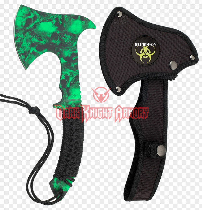 Hand Skull Throwing Axe PNG