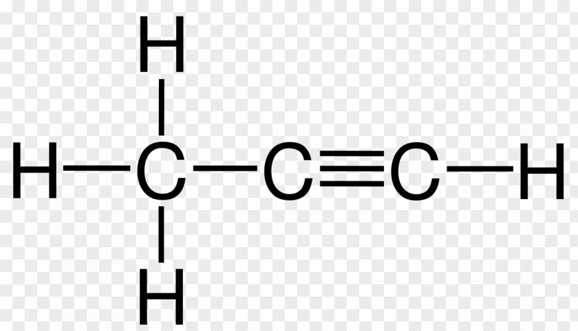 Linie Methylacetylene Structural Formula Alkyne Pentyne Propene PNG