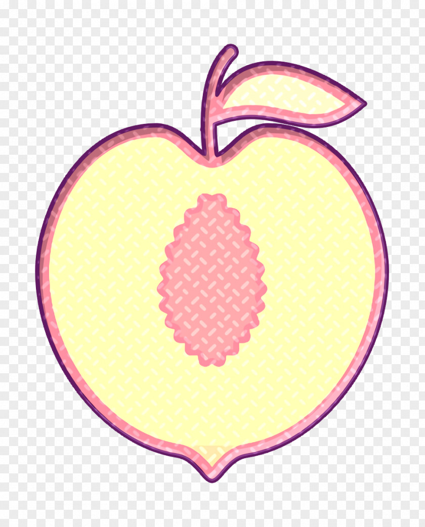 Malus Food Fruit Icon Peach PNG