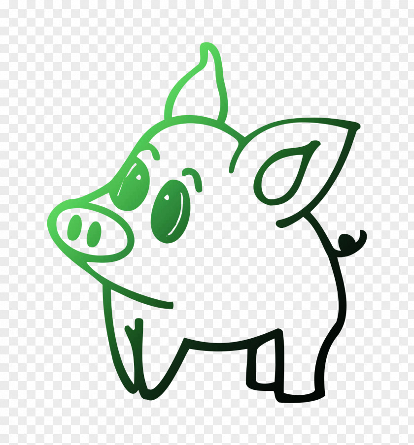 Pig Clip Art Cartoon Line PNG