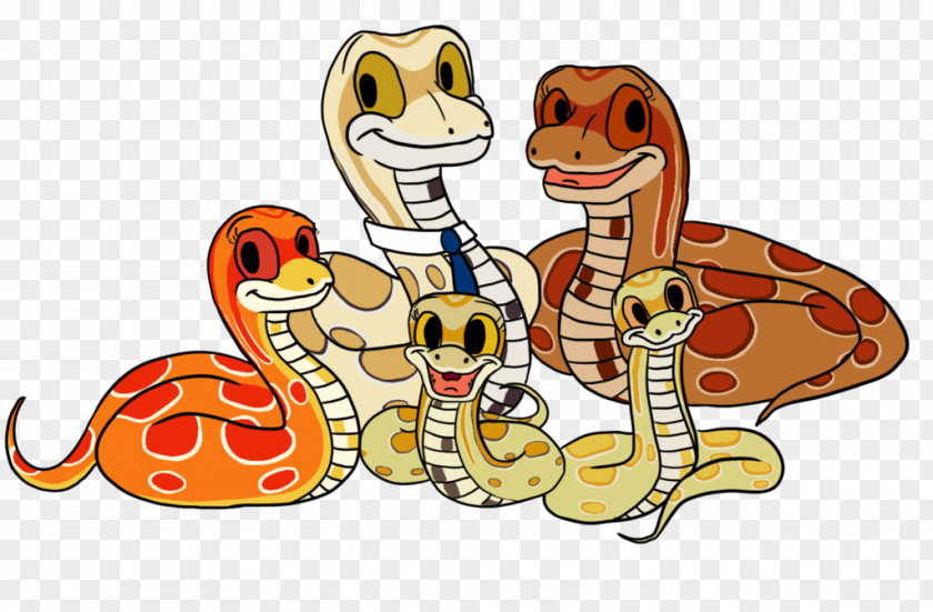 Python Family Corn Snake Drawing Art PNG