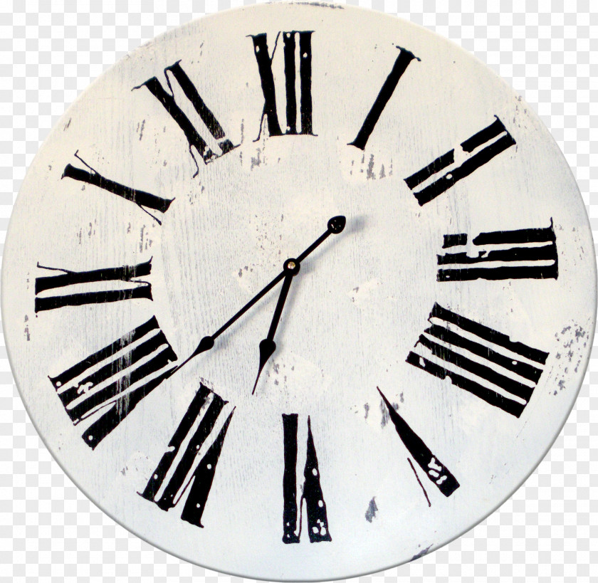 Clock Face Roman Numerals Wall Quartz PNG