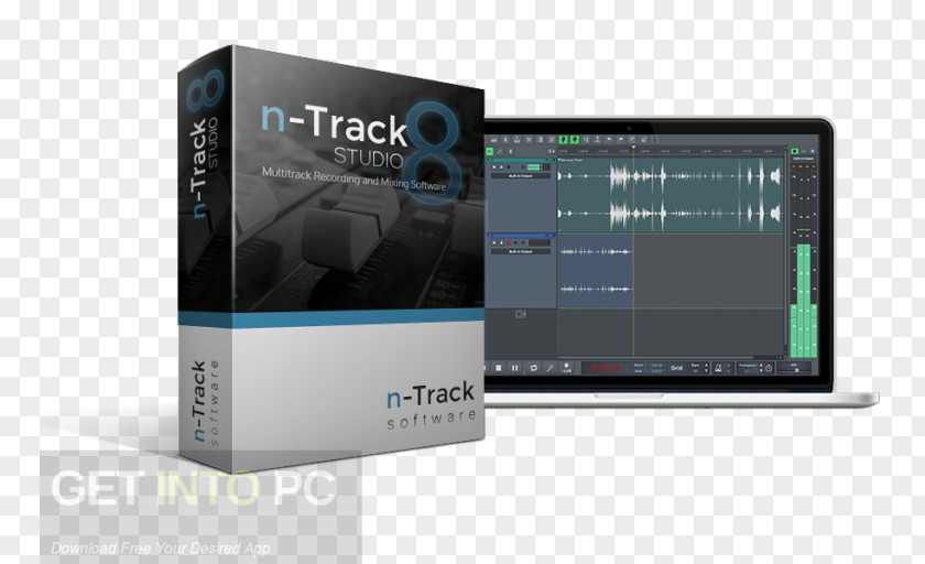 Computer Digital Audio N-Track Studio Multitrack Recording Editing Software PNG