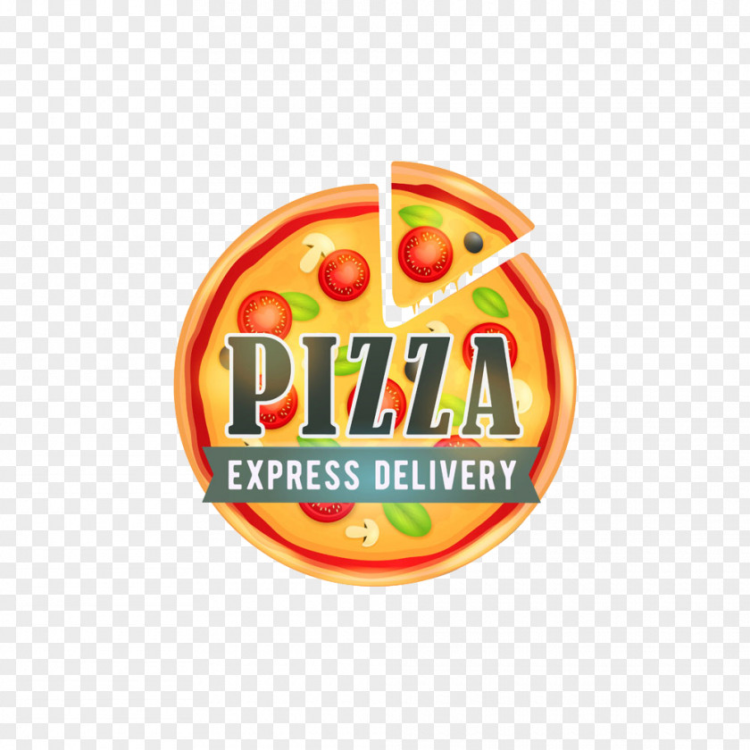 Delicious Pizza Italian Cuisine Logo PNG