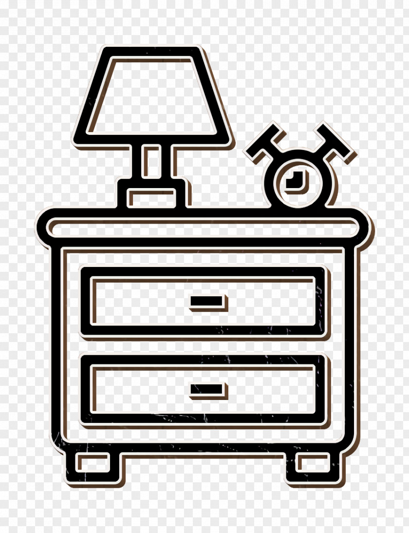 Home Equipment Icon Nightstand Furniture And Household PNG