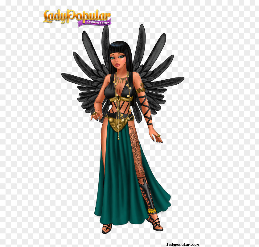 Nephthys Egyptian Goddess Lady Popular Fairy Fashion Costume Design Character PNG