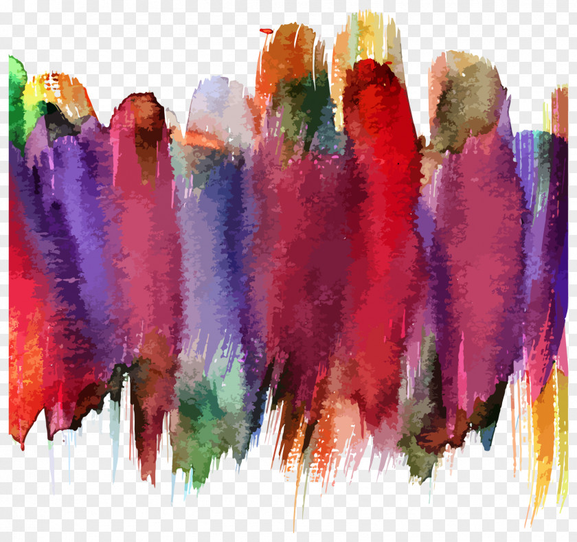 Oil Color Lines Vector Drawing Painting Royalty-free Illustration PNG