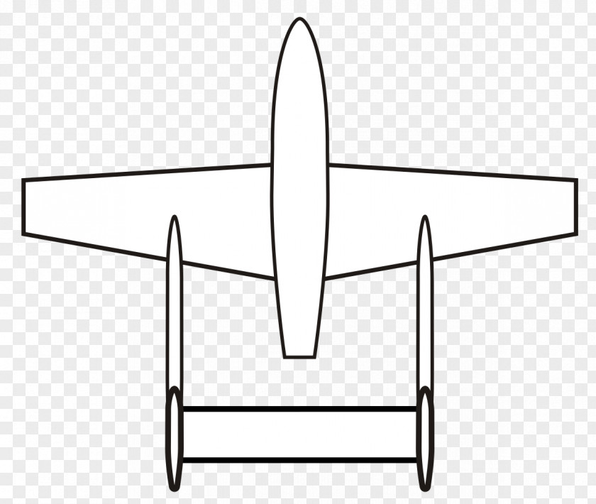 Twins Twin-boom Aircraft Airplane Empennage Vertical Stabilizer PNG