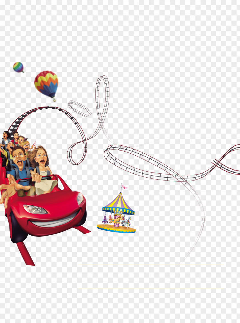 Amusement Park Poster Roller Coaster Clip Art PNG