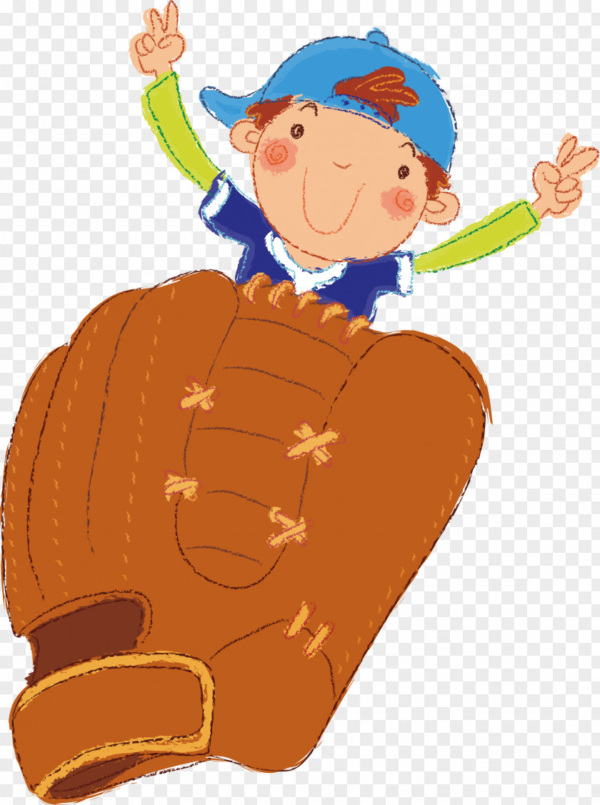 Cartoon Baseball Boy Sport Illustration PNG