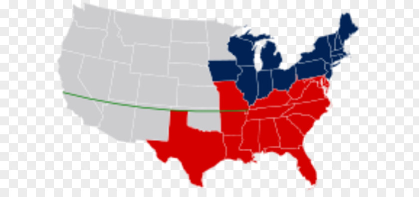 European Dividing Line Missouri Compromise Parallel 36°30′ North American Civil War Mason–Dixon PNG