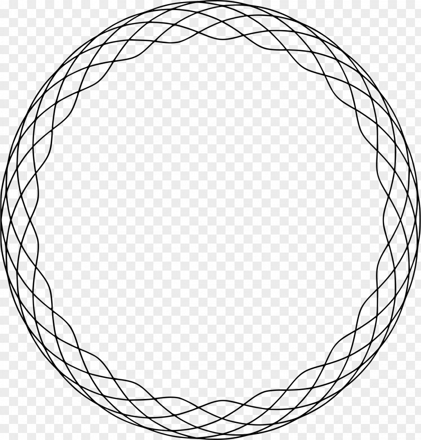 Roulette Spirograph Circle Clip Art PNG