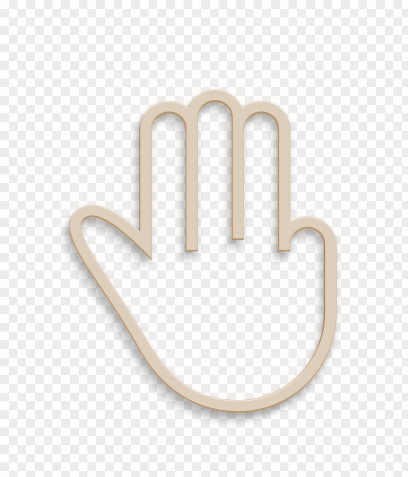 Thumb Hand Fingers Icon Three PNG