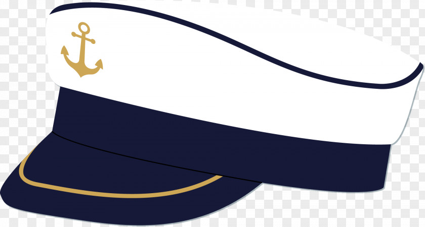 Vector Painted Navy Cap Hat Sailor PNG
