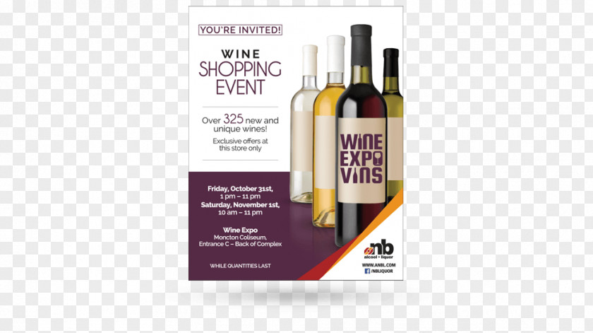 Wine Liqueur Advertising Web Banner PNG