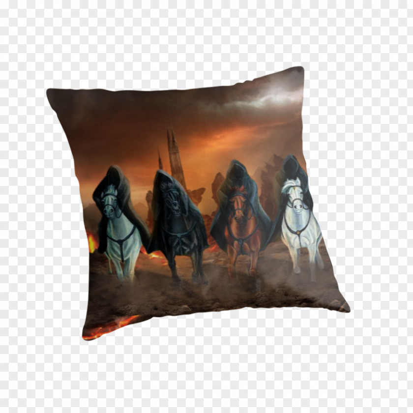 Apocalypse Throw Pillows Cushion Four Horsemen Of The PNG