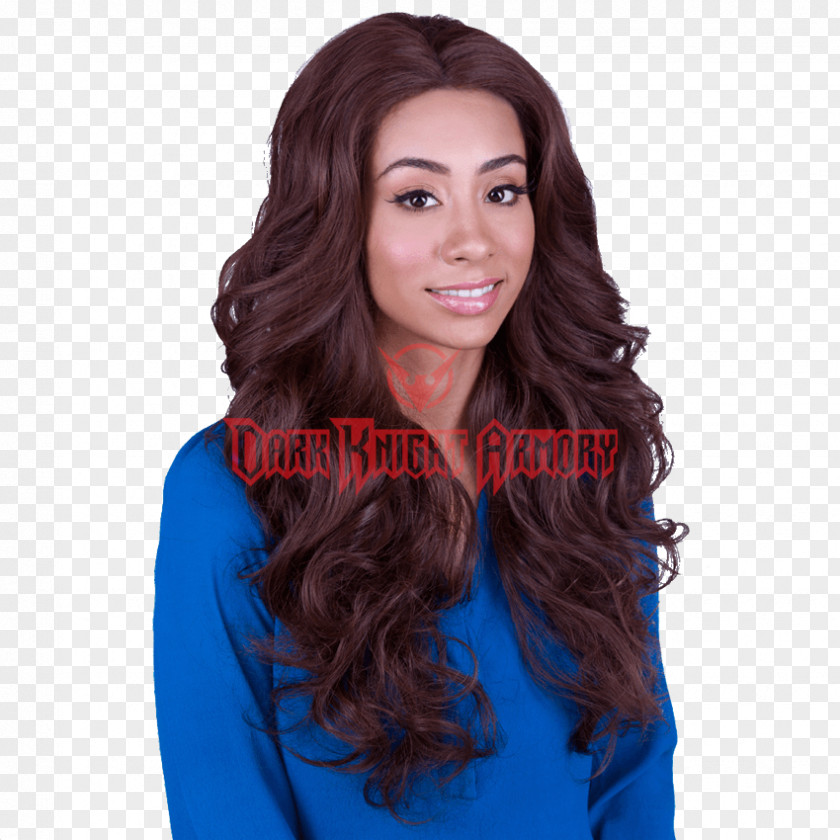 Brown Wig Long Hair Lace Coloring PNG
