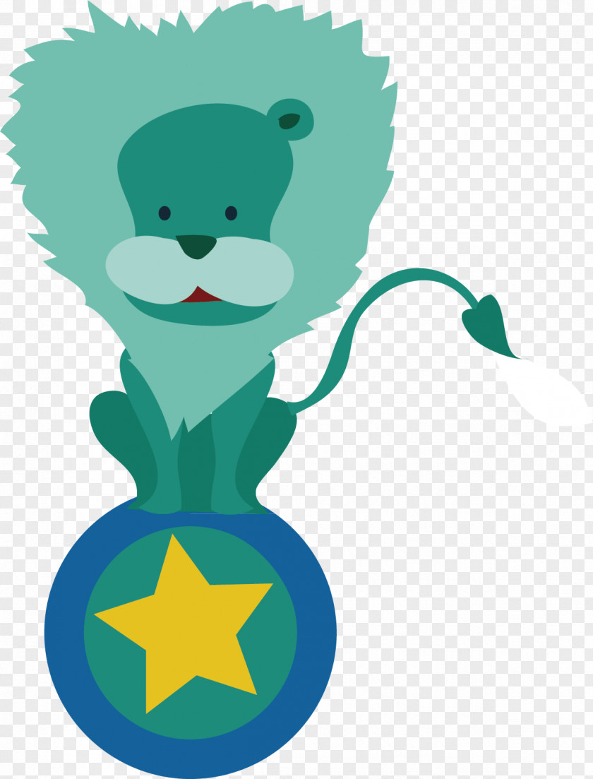 Cartoon Lion Material Picture Clip Art PNG