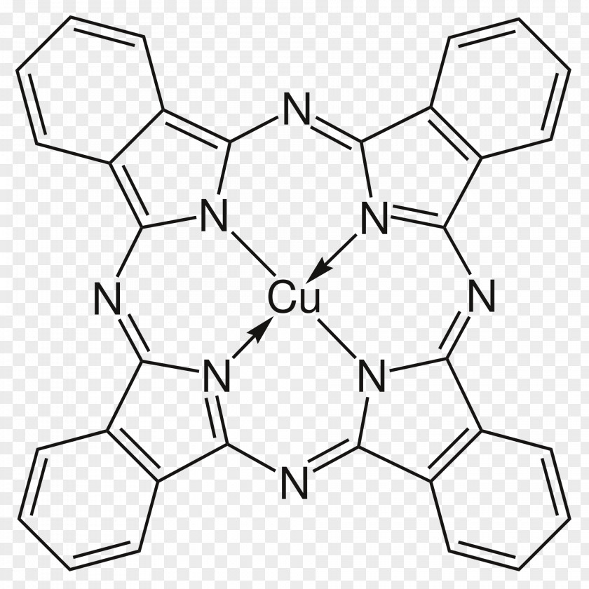 Phthalocyanine Blue BN Green G Pigment Structure PNG