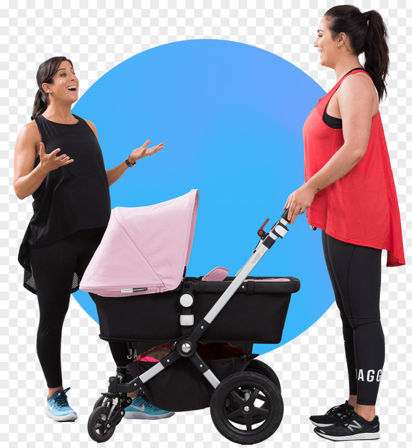 Pregnant Woman Pushing Baby Transport Video Infant Core Exercise PNG