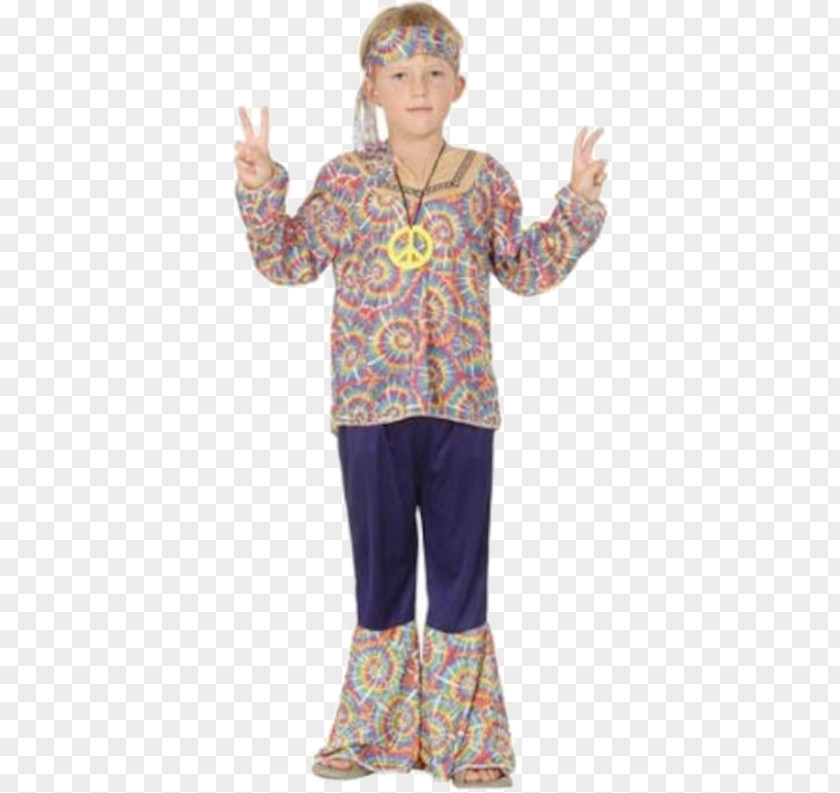 Child Costume 1960s 1970s Hippie PNG