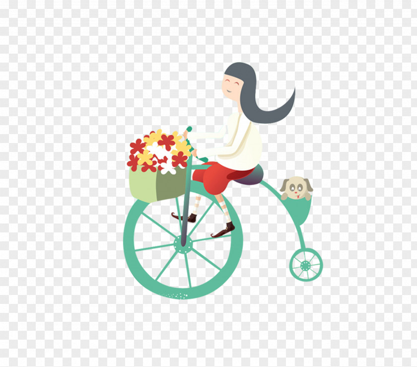 Cycling 2. 0 E-commerce Bicycle Discounts And Allowances Real Property PNG and allowances property, Cartoon Girl clipart PNG