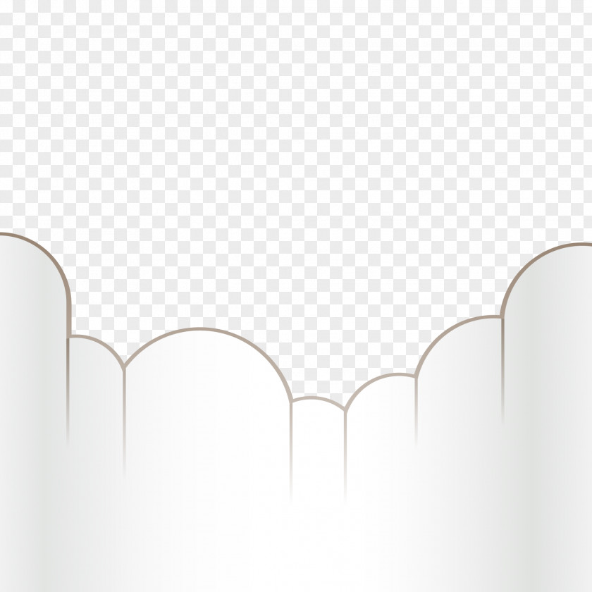 Footer Decorative Borders Vector Cloud White Pattern PNG