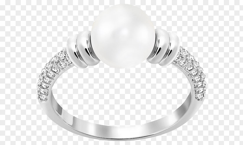 Swarovski Jewelry Pearl Ring Earring Jewellery AG PNG
