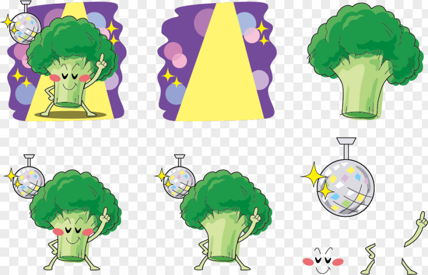 Vector Kara OK Broccoli Expression Cabbage Vegetable PNG