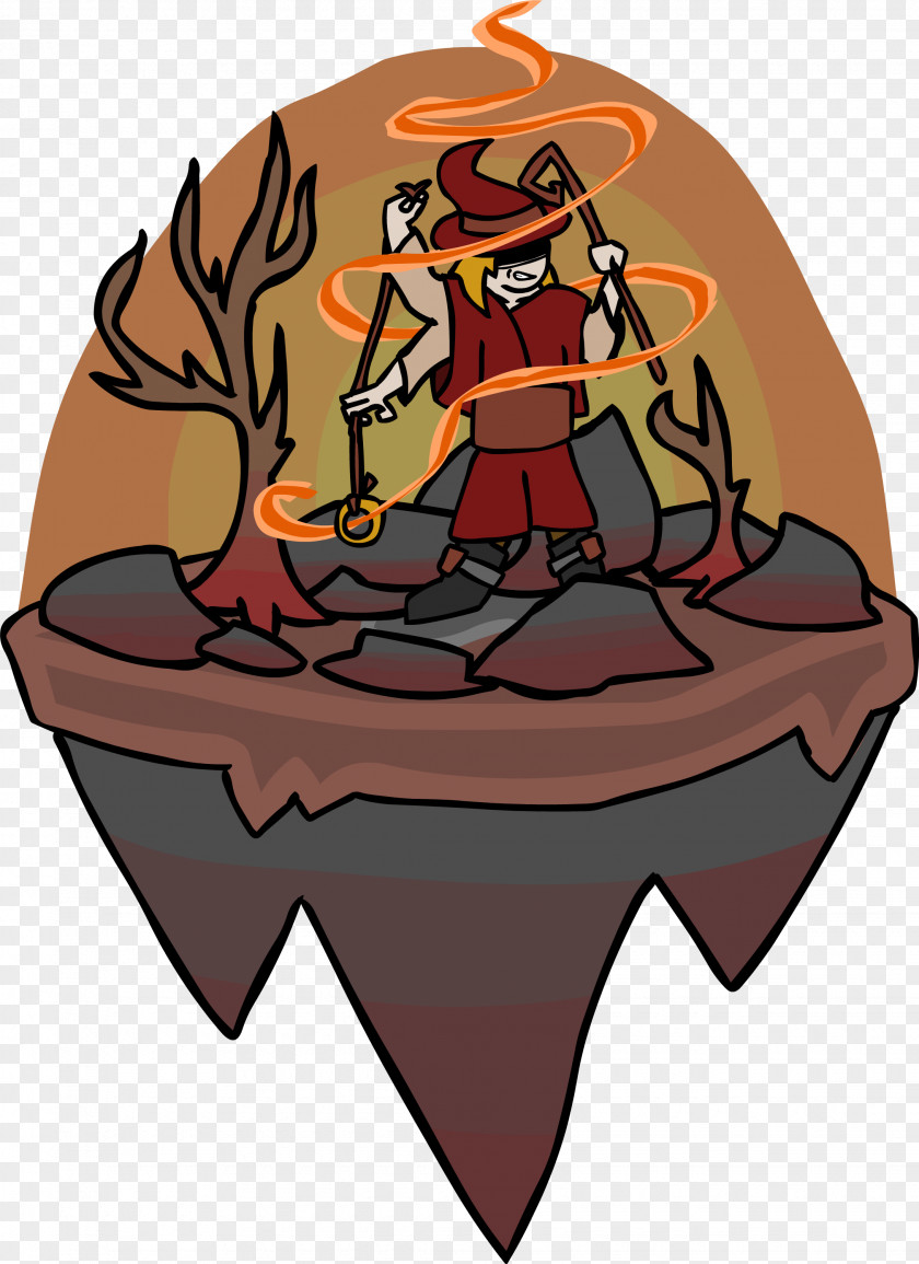 Wizard Fire Game Headgear Character Clip Art PNG