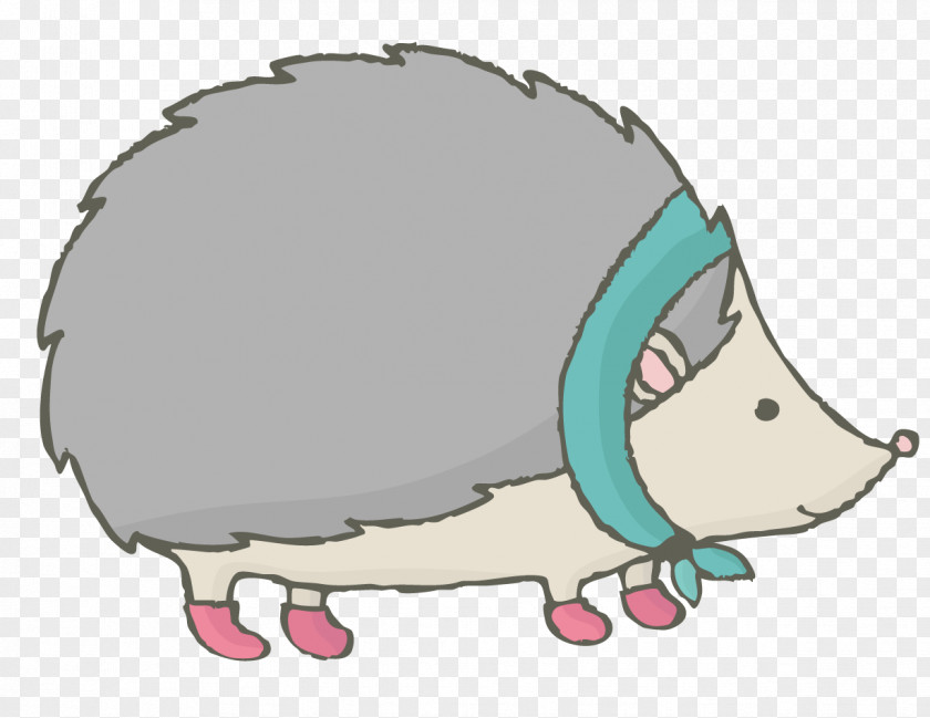 Hand Painted Hedgehog Illustration PNG