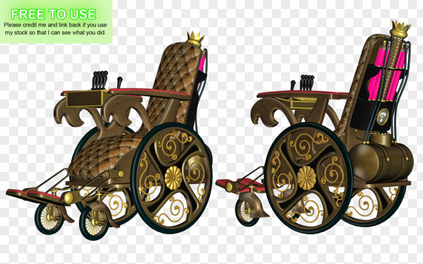 Steam Punk Steampunk Wheelchair Clip Art PNG