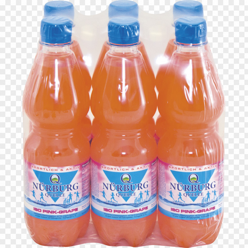 Water Orange Drink Soft Plastic Bottle PNG