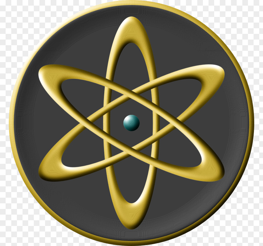 Plaque Atomic Nucleus Symbol Theory Nuclear Power PNG