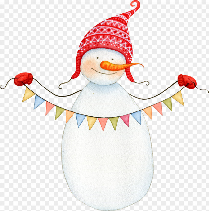 Snowman Bunting Christmas Clip Art PNG