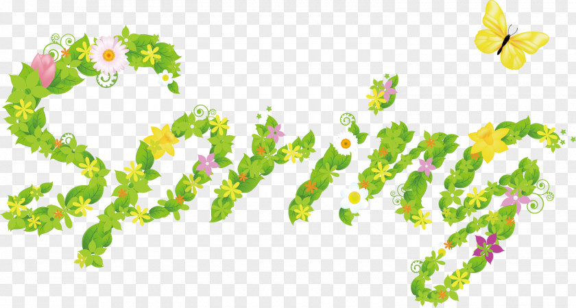 Spring Text PNG