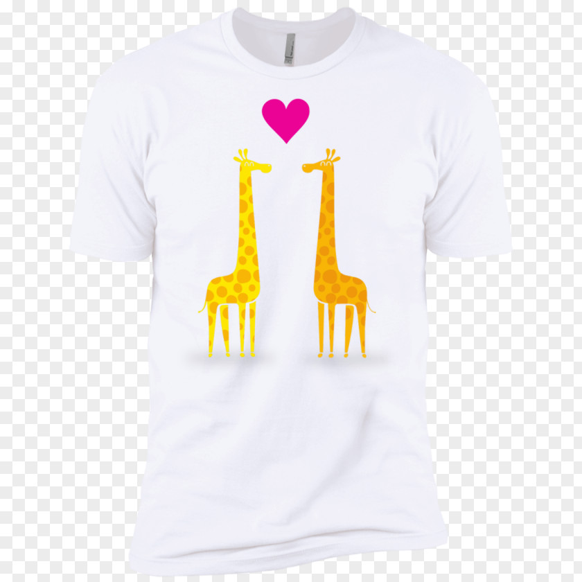 T-shirt Giraffe Sleeve Neck PNG