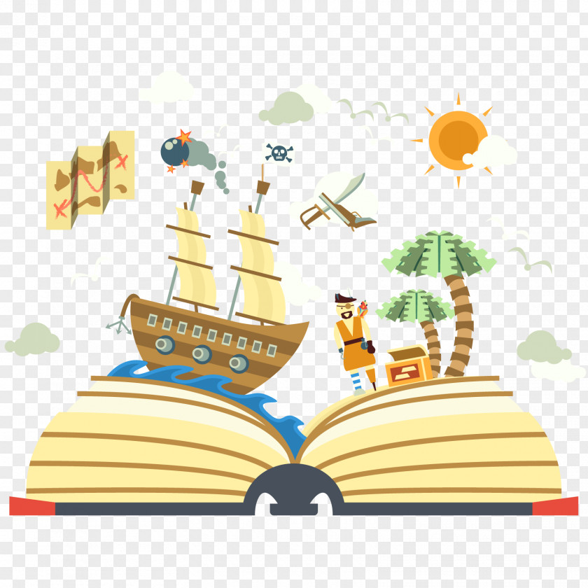 Vector Pirate Story Download Child Clip Art PNG