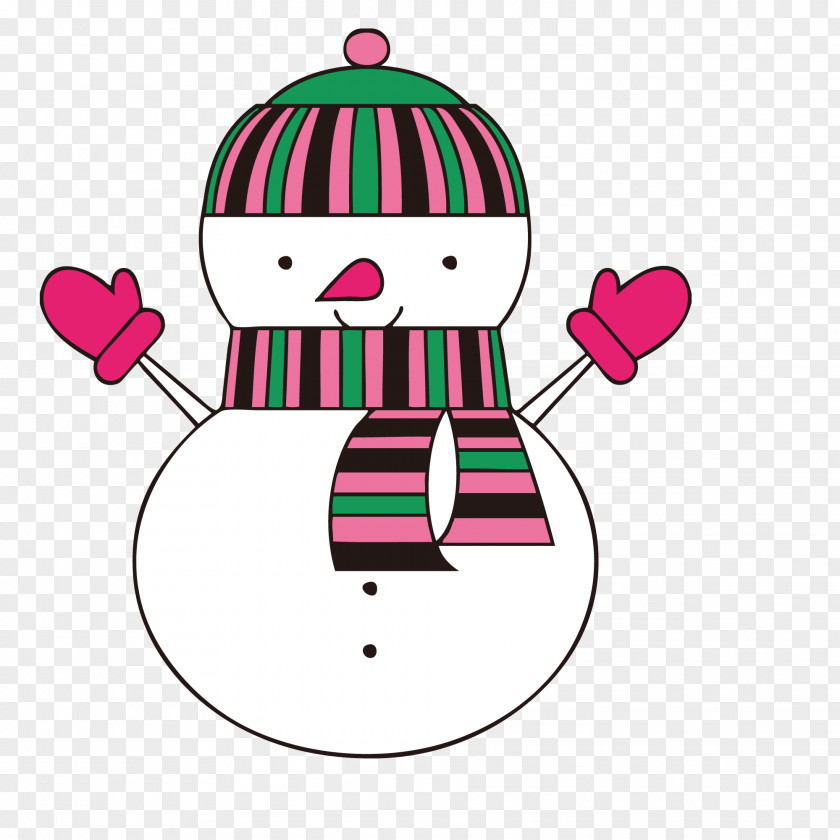 Gloved Snowman Glove Christmas Computer File PNG