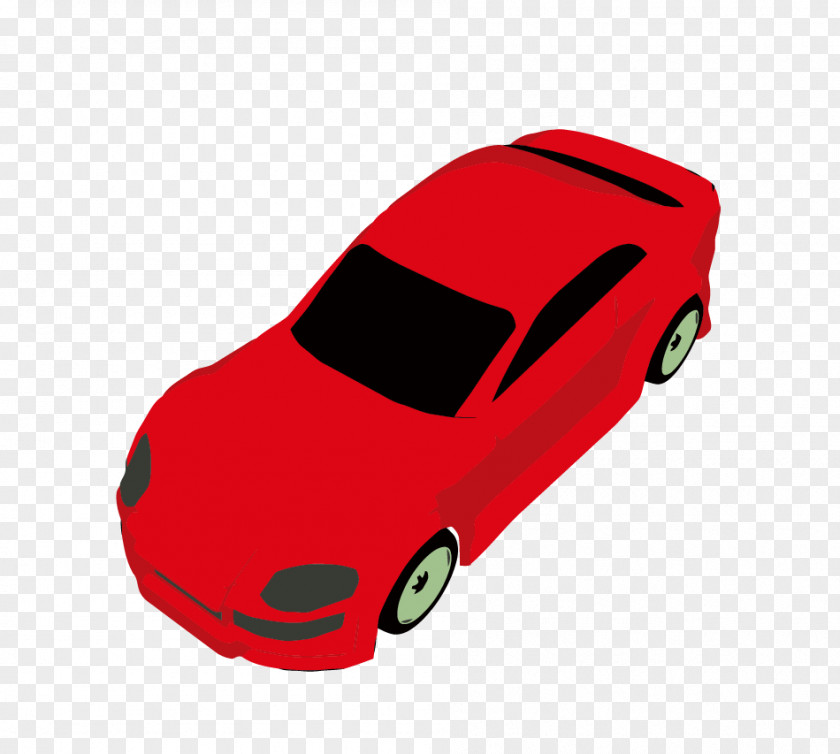 Red Luxury Car Sports Vehicle Automotive Design PNG