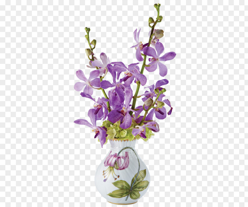 Flower Vase Purple Floral Design Lavender PNG