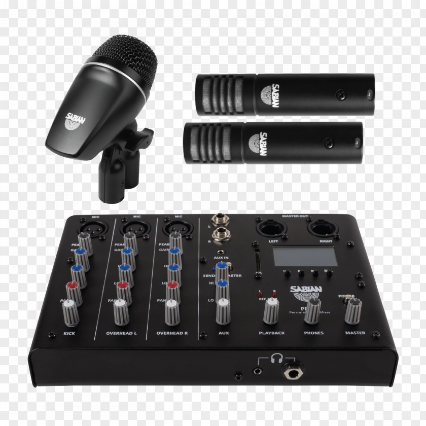 Microphone AmpliVox Mixer Drums Audio Mixers Sabian PNG