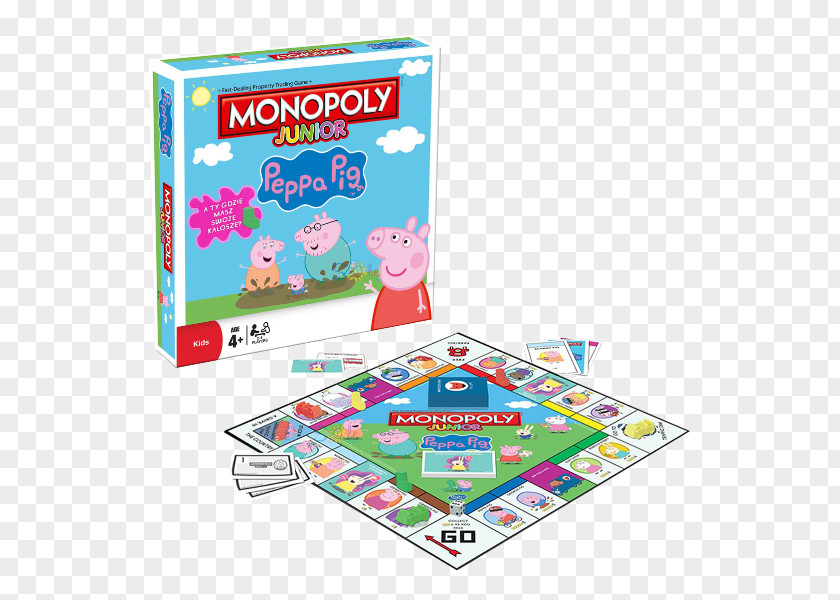 Monopoly Junior Jigsaw Puzzles Deal George Pig PNG