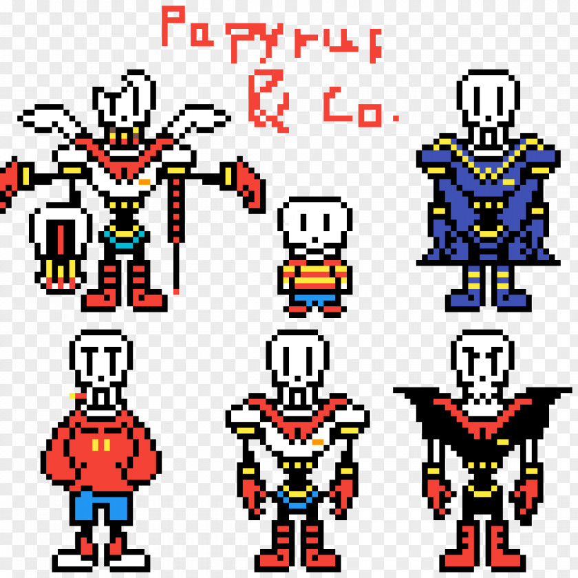 Papyrus Image Sprite Pixel Art Clip PAPYRUS PNG