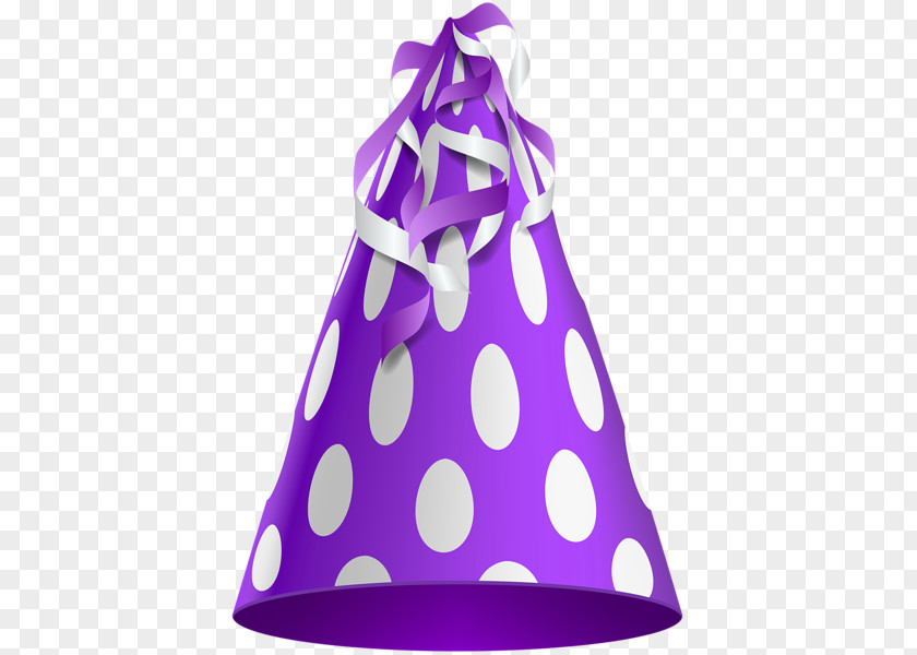 Purple Party Hat Birthday Clip Art PNG