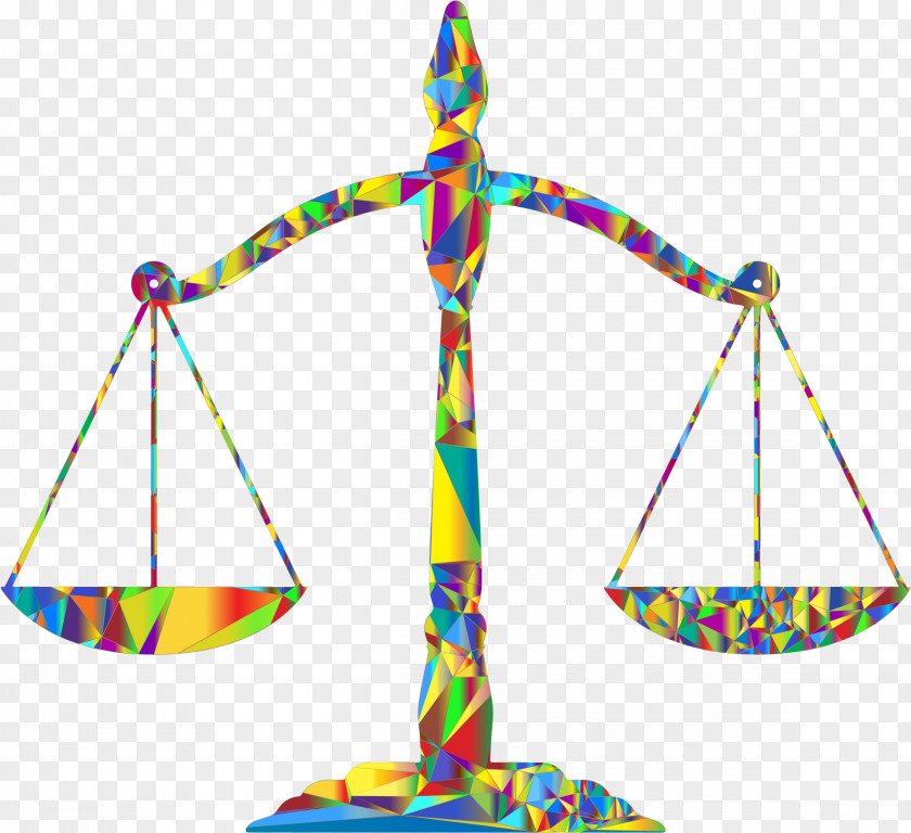 Rainbow Lady Justice Measuring Scales Abstract Art Clip PNG