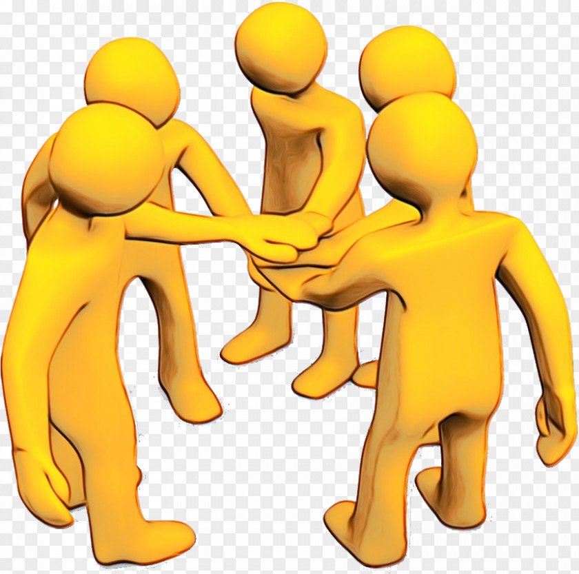Team Conversation Social Group Yellow Clip Art Interaction Gesture PNG