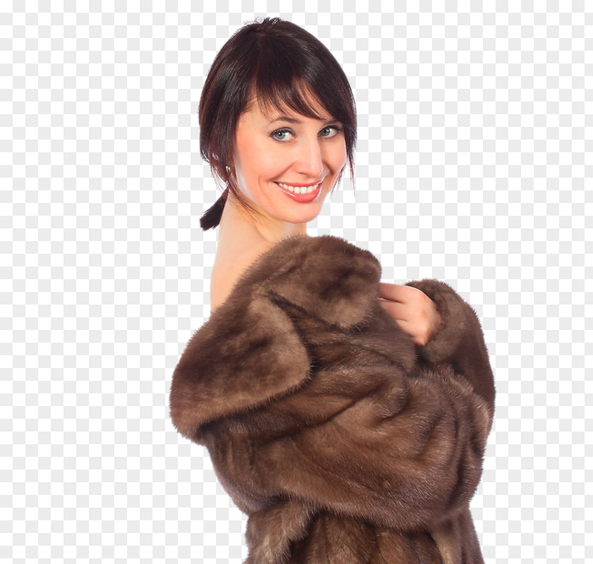 Woman Fur Clothing Stock Photography Coat PNG
